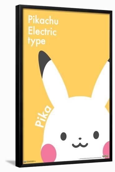 Pokémon - Pikachu Electric Type-Trends International-Framed Poster