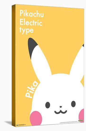 Pokémon - Pikachu Electric Type-Trends International-Stretched Canvas