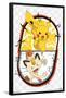 Pokémon - Pikachu Meowth Battle-Trends International-Framed Poster