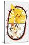 Pokémon - Pikachu Meowth Battle-Trends International-Stretched Canvas