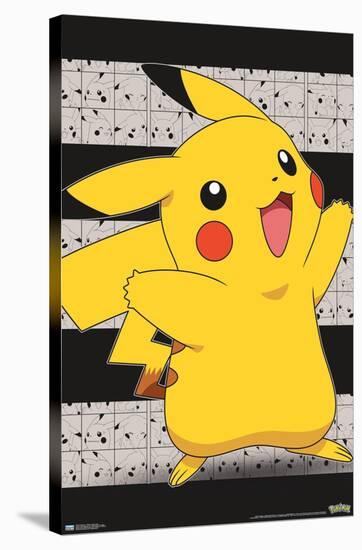 Pokémon - Pikachu Open Arms-Trends International-Stretched Canvas