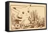 Pokémon - Pikachu Sepia-Trends International-Framed Stretched Canvas