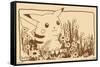 Pokémon - Pikachu Sepia-Trends International-Framed Stretched Canvas