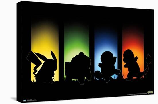 Pokémon - Shadows-Trends International-Stretched Canvas