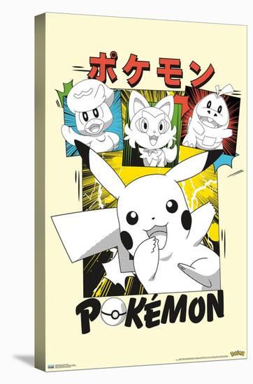Pokémon - Smiles Anime-Trends International-Stretched Canvas