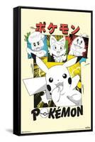 Pokémon - Smiles Anime-Trends International-Framed Stretched Canvas