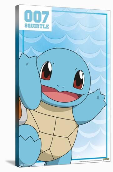 Pokémon - Squirtle 007-Trends International-Stretched Canvas