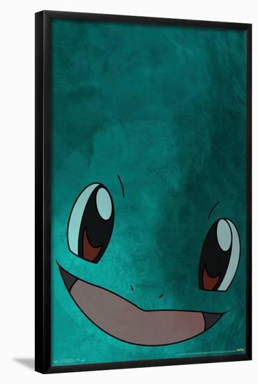 Pokémon - Squirtle Face-Trends International-Framed Poster