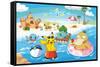 Pokémon - Summer-Trends International-Framed Stretched Canvas