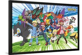Pokémon- Traveling Party-null-Lamina Framed Poster