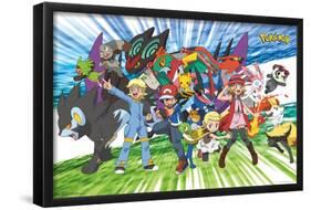 Pokémon - Traveling Party-Trends International-Framed Poster