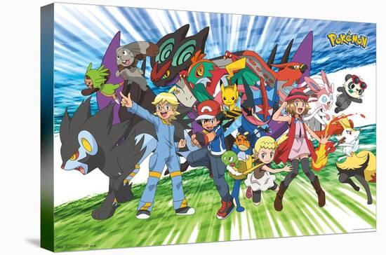 Pokémon - Traveling Party-Trends International-Stretched Canvas