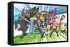 Pokémon - Traveling Party-Trends International-Framed Stretched Canvas