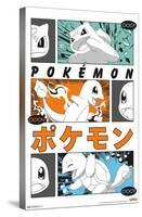 Pokémon - Trio Anime-Trends International-Stretched Canvas