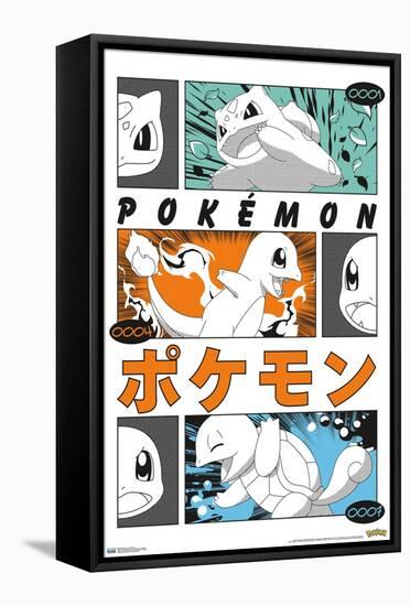 Pokémon - Trio Anime-Trends International-Framed Stretched Canvas