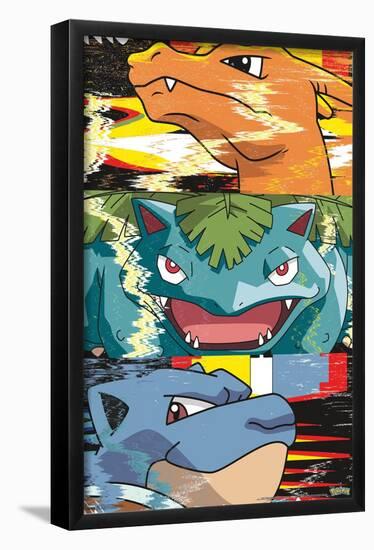Pokémon - Trio Distortion-Trends International-Framed Poster