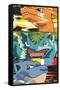 Pokémon - Trio Distortion-Trends International-Framed Stretched Canvas