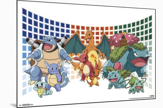 Pokémon - Trio Evolutions-null-Mounted Standard Poster