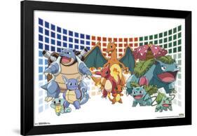 Pokémon - Trio Evolutions-null-Framed Standard Poster