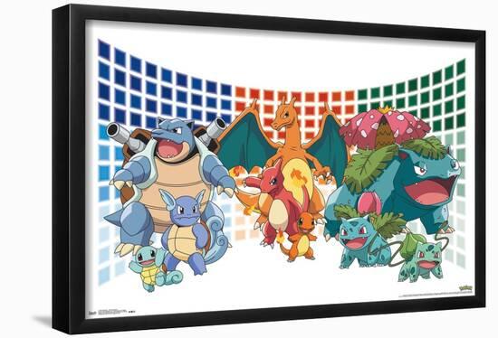 Pokémon - Trio Evolutions-Trends International-Framed Poster