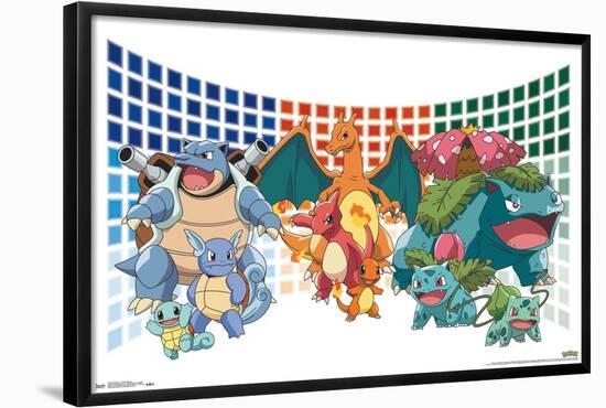 Pokémon - Trio Evolutions-Trends International-Framed Poster