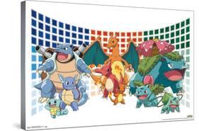 Pokémon - Trio Evolutions-Trends International-Stretched Canvas