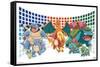 Pokémon - Trio Evolutions-Trends International-Framed Stretched Canvas
