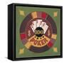 Poker - $100-Gregory Gorham-Framed Stretched Canvas