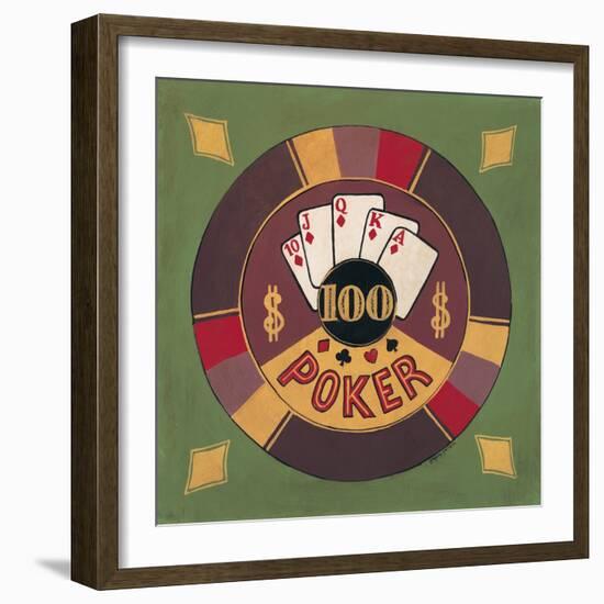 Poker - $100-Gregory Gorham-Framed Art Print