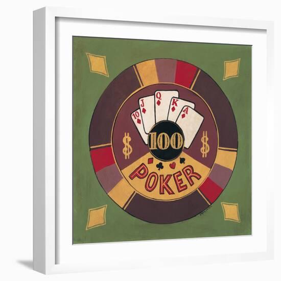 Poker - $100-Gregory Gorham-Framed Art Print