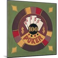 Poker - $100-Gregory Gorham-Mounted Art Print