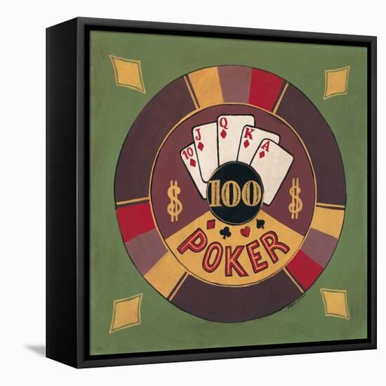 Poker - $100-Gregory Gorham-Framed Stretched Canvas