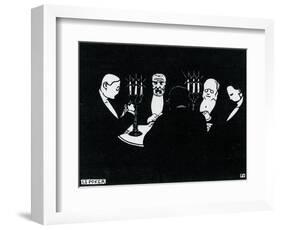 Poker, 1896-Félix Vallotton-Framed Giclee Print