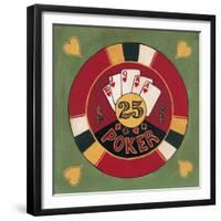 Poker - $25-Gregory Gorham-Framed Premium Giclee Print