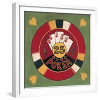 Poker - $25-Gregory Gorham-Framed Premium Giclee Print