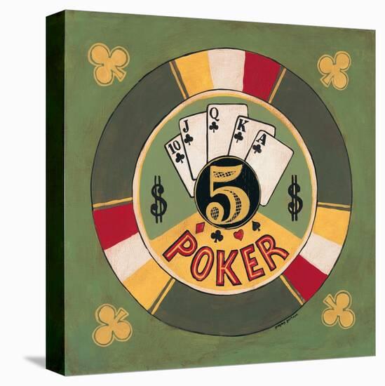 Poker - $5-Gregory Gorham-Stretched Canvas