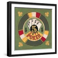 Poker - $5-Gregory Gorham-Framed Art Print