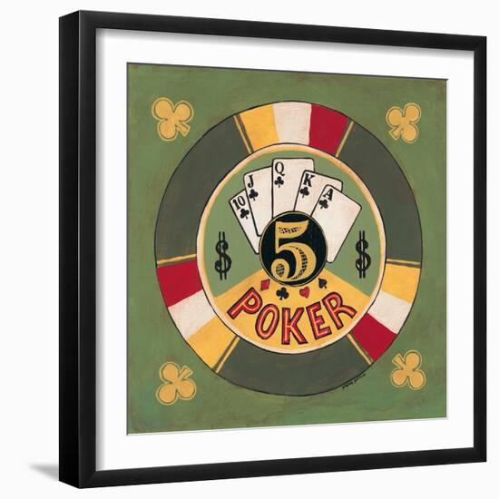 Poker - $5-Gregory Gorham-Framed Art Print