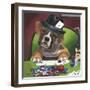 Poker Dogs 2-Jenny Newland-Framed Giclee Print