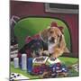 Poker Dogs 3-Jenny Newland-Mounted Giclee Print
