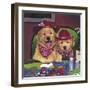 Poker Dogs-Jenny Newland-Framed Giclee Print