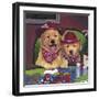 Poker Dogs-Jenny Newland-Framed Giclee Print