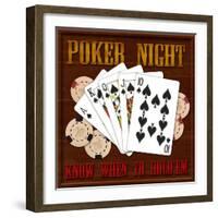 Poker Night-Kate Ward Thacker-Framed Giclee Print