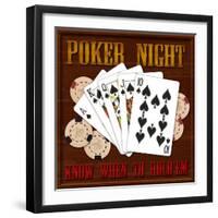 Poker Night-Kate Ward Thacker-Framed Giclee Print