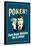 Poker Sure Beats Working For A Living  - Funny Retro Poster-Retrospoofs-Framed Poster