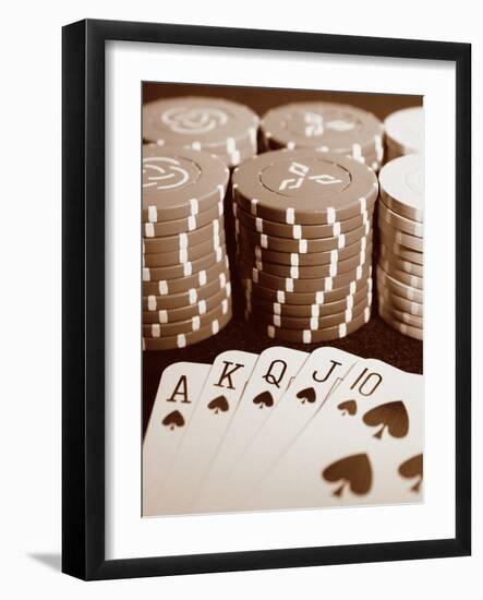 Poker-Boyce Watt-Framed Art Print