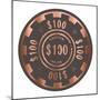 PokerChip $100, 2015-Francois Domain-Mounted Giclee Print