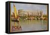 Pola Venezia Giulia Poster-Leopoldo Metlicovitz-Framed Stretched Canvas