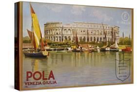 Pola Venezia Giulia Poster-Leopoldo Metlicovitz-Stretched Canvas