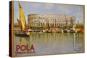 Pola Venezia Giulia Poster-Leopoldo Metlicovitz-Stretched Canvas